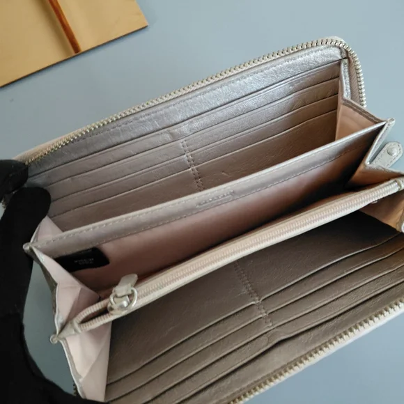 Coach Metallic Gray Women's Wallet - Picture 8 of 11